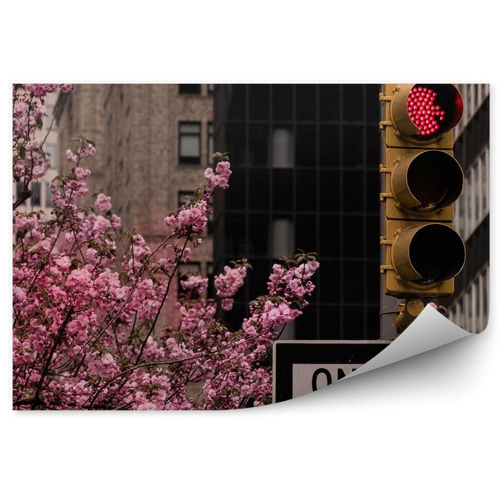 Fotótapéta felhőkarcolók lépcsők fények jel felirat Broadway New York