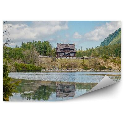 Öntapadós fotótapéta Tengeri hegyek Oko Tatry hó ég felhők