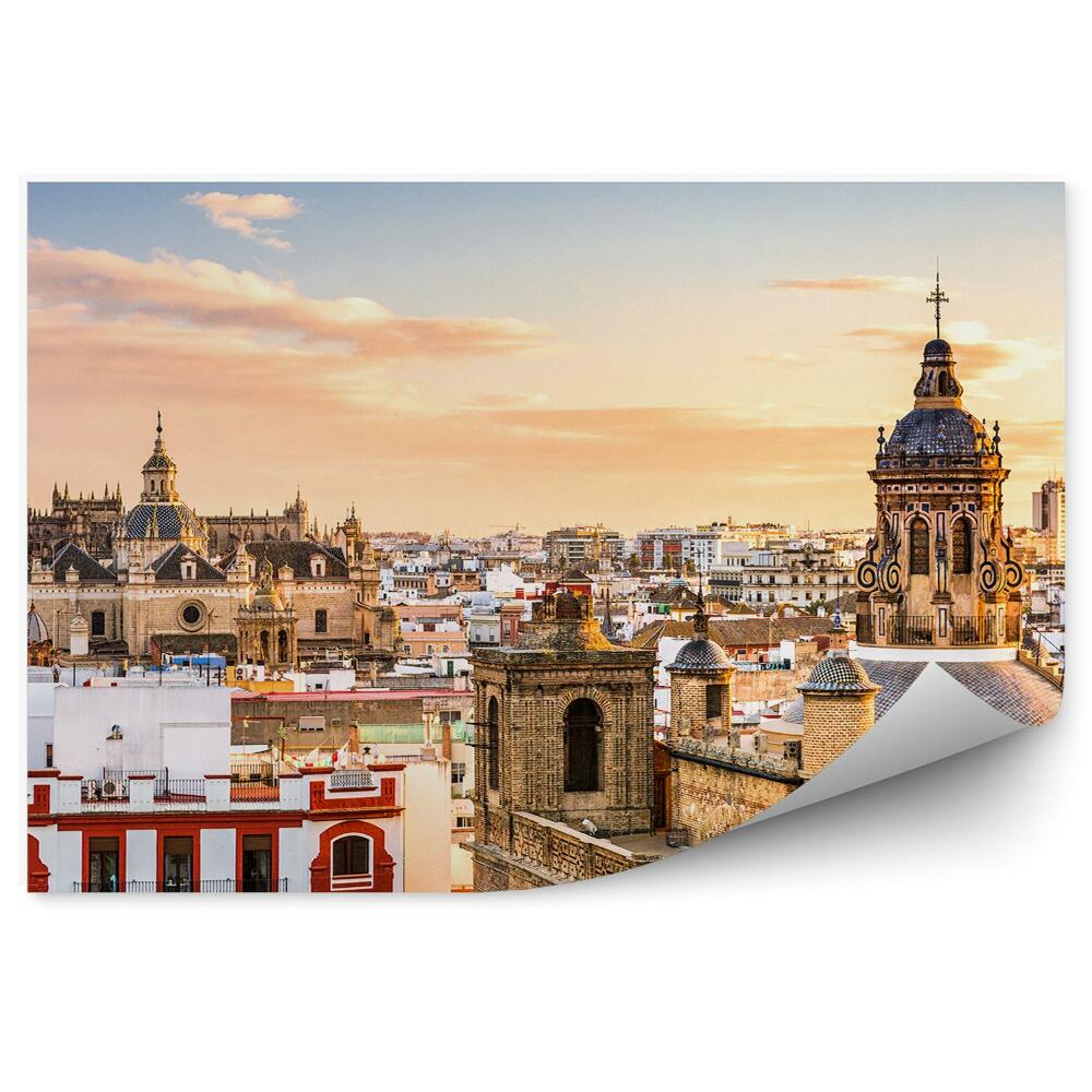 Fotó poszter tapéta Sevilla spanyol város panorámája