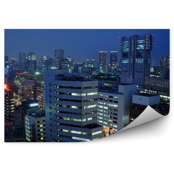 Poszter tapéta Városi épületek éjszakai fényei Tokyo Tower
