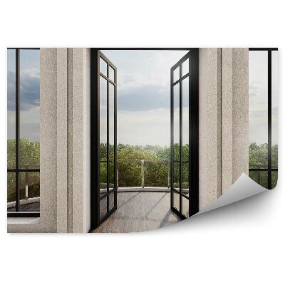 Fotótapéta Építészet felülnézet az erdő fa lombkorona