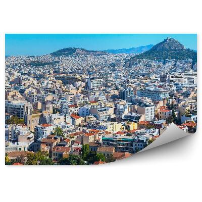Poszter tapéta panoráma a város Athén Görögország légi felvétel