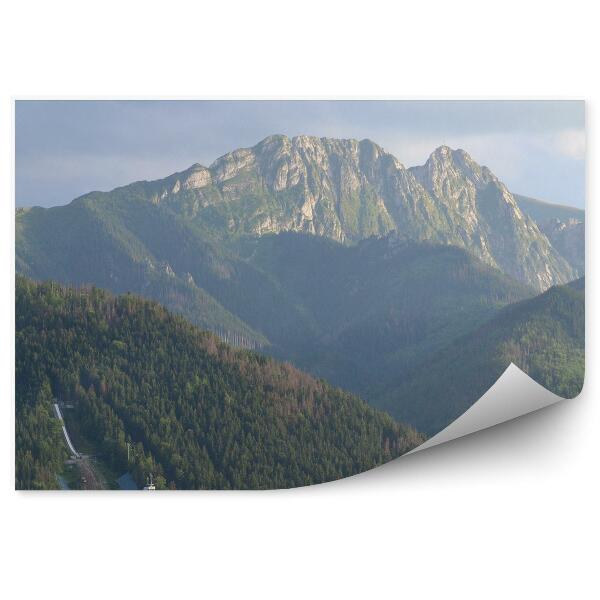Öntapadós fotótapéta Giewont nagy szarufa eltemetett hegyek tűlevelű fák