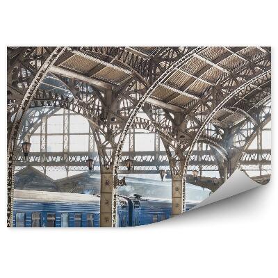 Fotótapéta Vasútállomás fémoszlopai