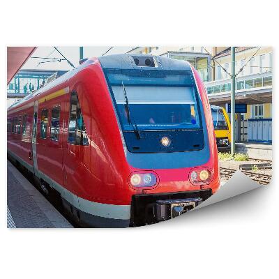 Fotótapéta Müncheni peronállomás városi vonatai