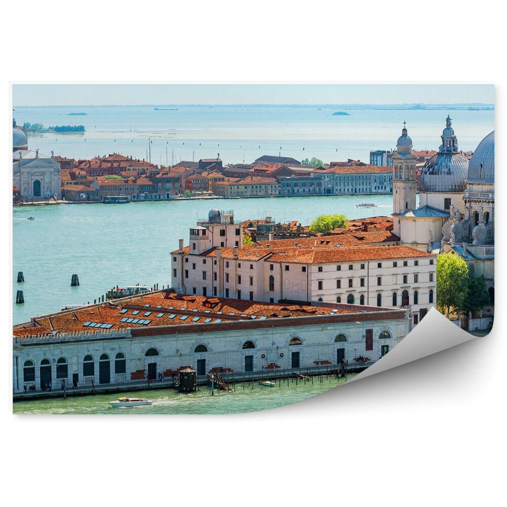 Fotótapéta Bazilika Santa Maria della Salute Olaszország gondolák Grand Canal Velence épületei