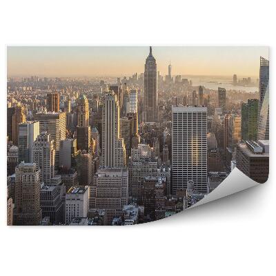 Poszter tapéta Manhattan felhőkarcolók légifelvételek New Yorkban