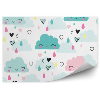 Fotótapéta Mosolygó színes felhők