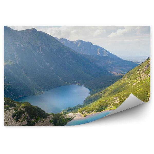 Öntapadós fotótapéta Légi felvétel a Morskie Oko-tóról