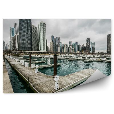 Fotótapéta Kikötő dokkoló USA vízi város