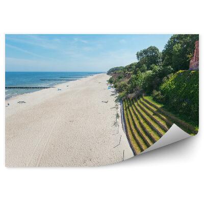 Fotótapéta Strand tengerpart Balti-tenger zöld homok