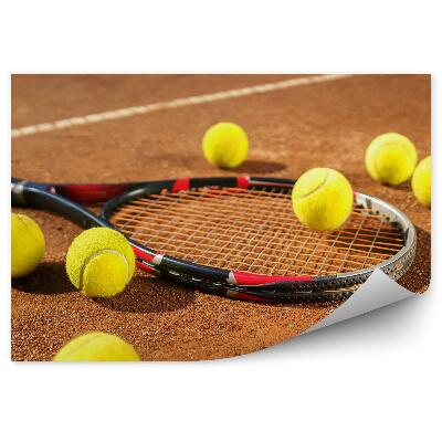 Fotótapéta Teniszütő labdapálya