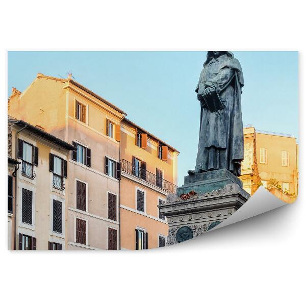 Poszter tapéta Giordano Bruno műemlék épületek Róma Olaszország