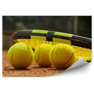 Fotótapéta Teniszütő labdapálya