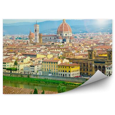 Poszter tapéta légi felvétel Firenze katedrális Santa Maria del Fiore épületei