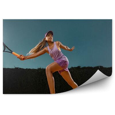 Fotótapéta Teniszütő mérkőzés fa