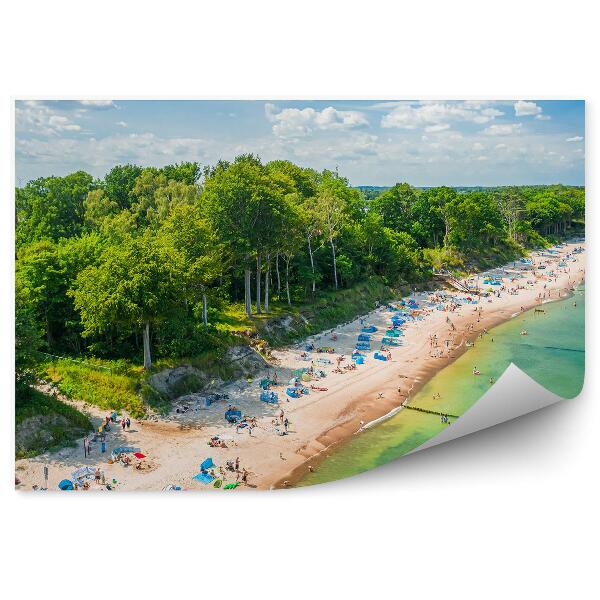 Fotótapéta Strand turisták nyári nap zöld