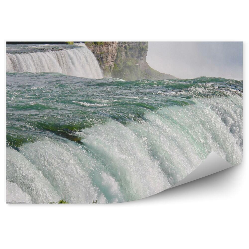 Öntapadós fotótapéta Niagara vízesés fák növények sziklák