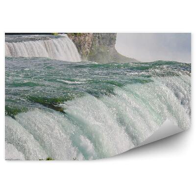 Öntapadós fotótapéta Niagara vízesés fák növények sziklák