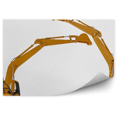 Fotótapéta Játék kotrógépek fehér alapon