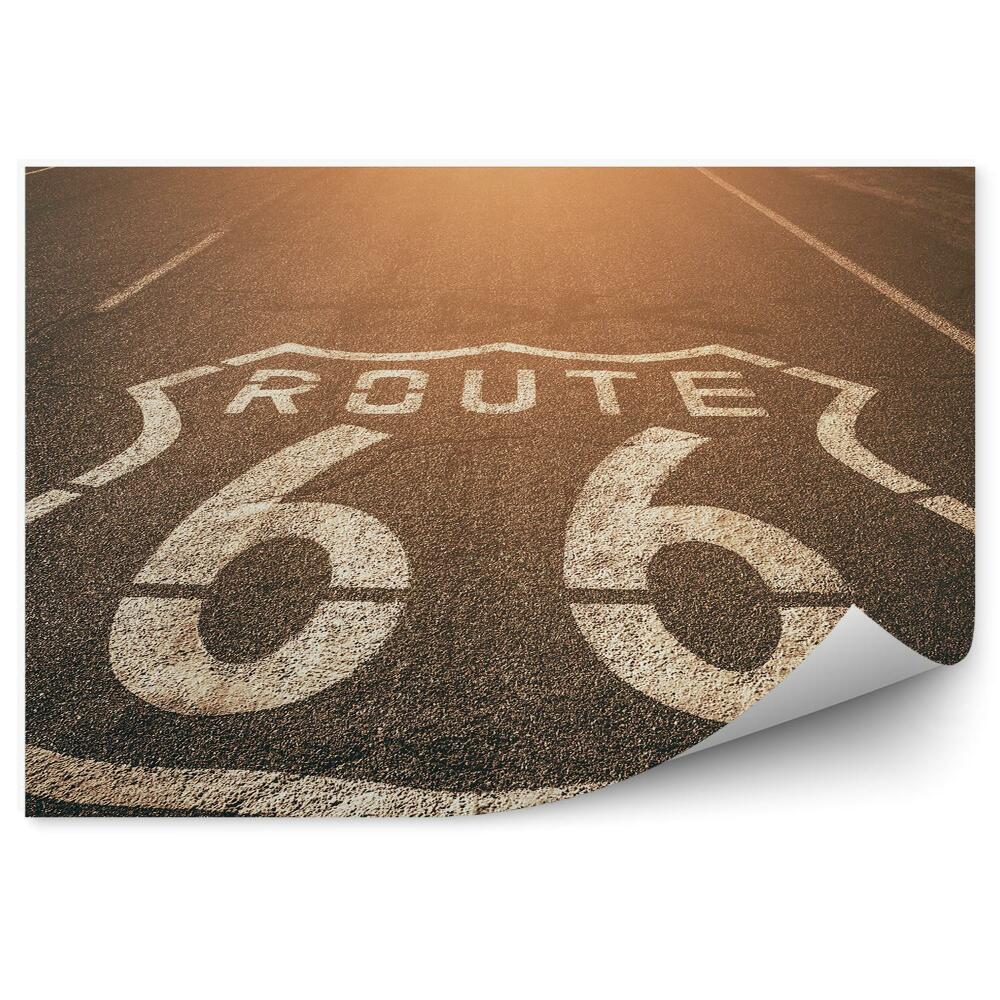 Fotótapéta Road 66 fény izzás Vértes