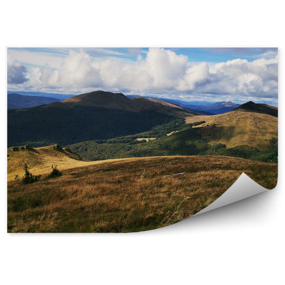 Öntapadó fotótapéta Polana hegyek táj csúcsai Bieszczady