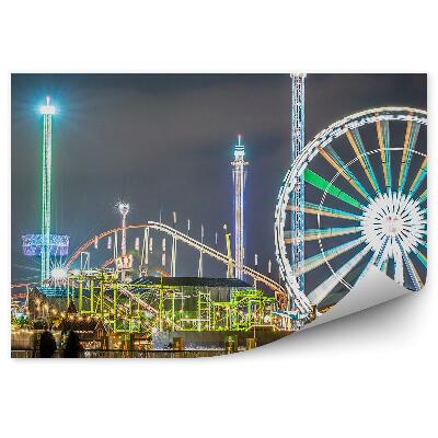 Poszter tapéta Temze, csónakok, Big Ben, híd, kilátó, felhők, fák, London