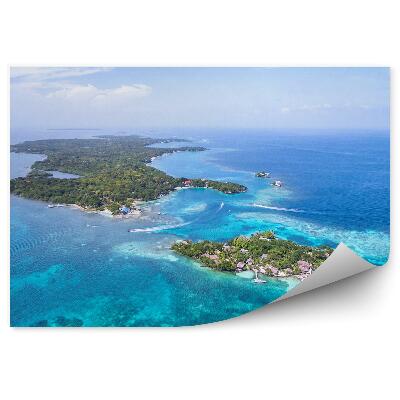 Modern fotótapéta Szigetek házak fák óceán carthage kolumbia égbolt felhők