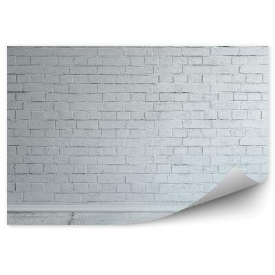 Fotótapéta Egy szoba kőpadlóval és téglafallal