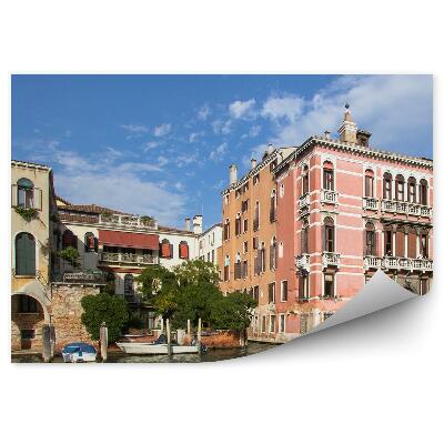 Öntapadós fotótapéta Épületek város színek csónakok víz