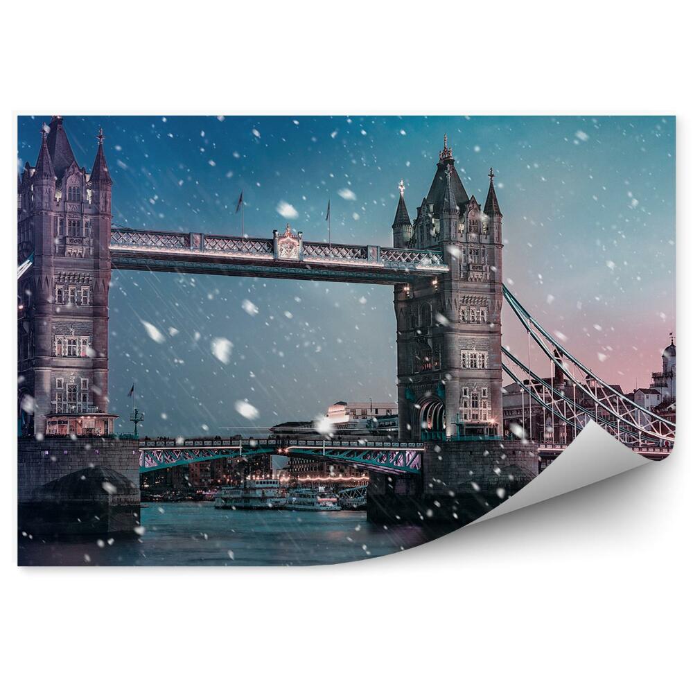 Fotótapéta London hóesés városi híd