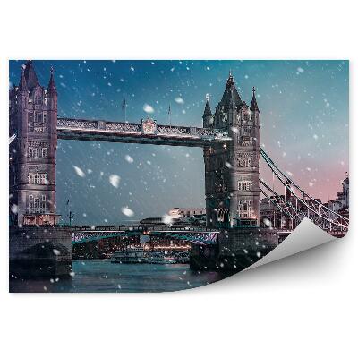 Fotótapéta London hóesés városi híd