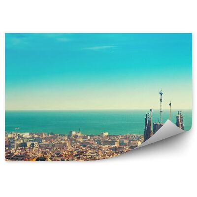 Fotótapéta kilátás nyílik a székesegyház épületei Katalónia Spanyolország