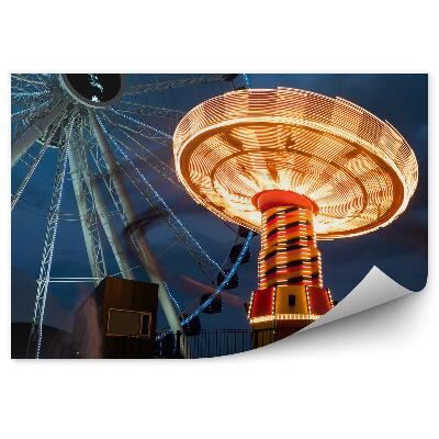 Öntapadós fotótapéta Megvilágított égbolt körhinta