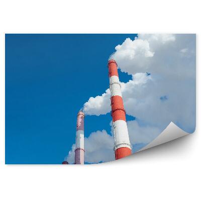 Fotótapéta A kémények füstölnek levegőszennyezéssel