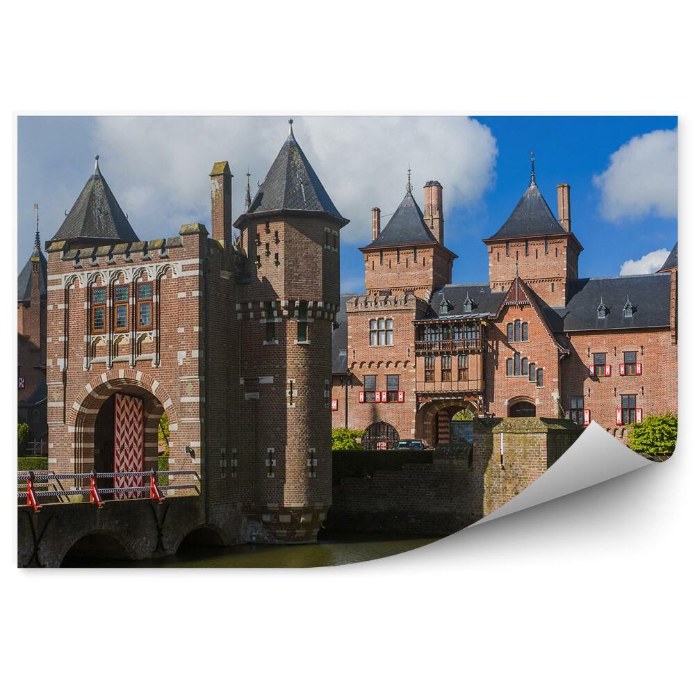 Fotótapéta Holland kastély de haar víz
