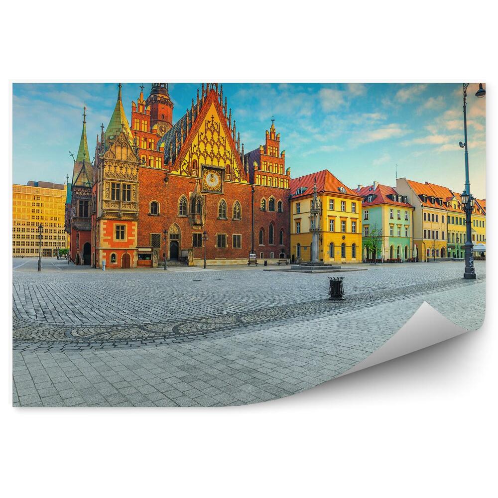 Poszter tapéta Wroclaw piactér városháza