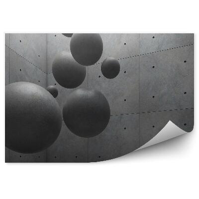 Öntapadós fotótapéta Térépítészeti cementgömbök