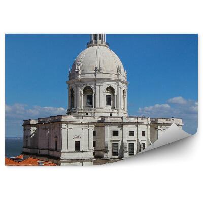 Fotótapéta Fehér templom kupola tenger
