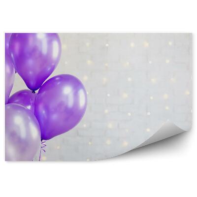 Fotótapéta Színes tégla léggömbök