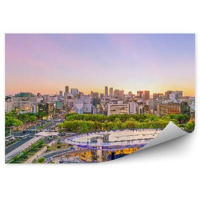 Poszter tapéta Nagoya város Japán épületek természet