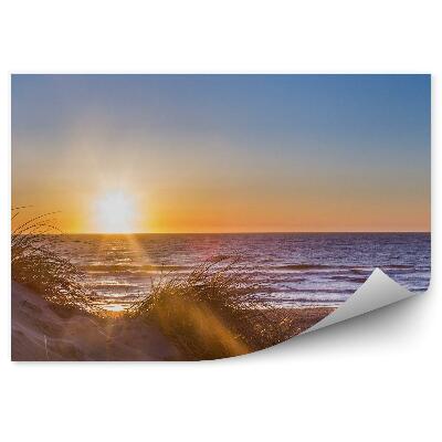 Poszter tapéta Homokos tengerpart horizont tenger