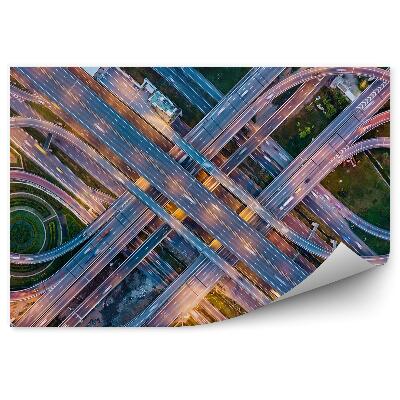 Fotótapéta Nagy autópálya kereszteződés