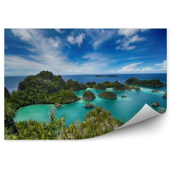 Fotótapéta A Pianemo-szigetek a Raja Ampat-szigetcsoportban, Indonéziában