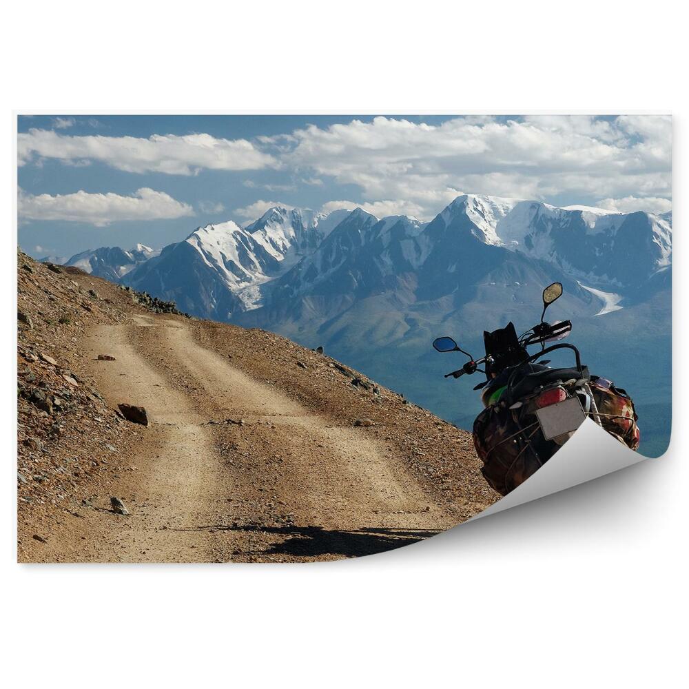 Fotótapéta Enduro motorkerékpár hegyi úton