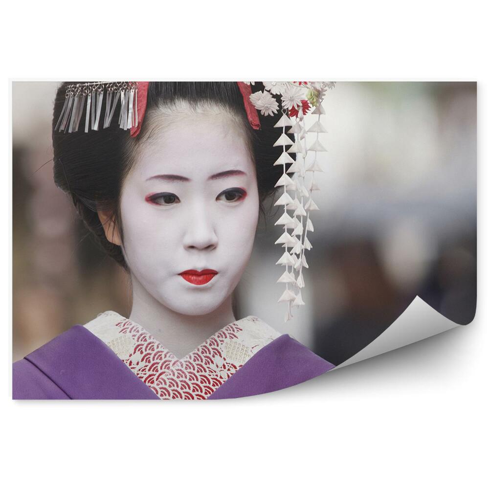 Kép tapéta Japán női gésa kimonó jelmez smink
