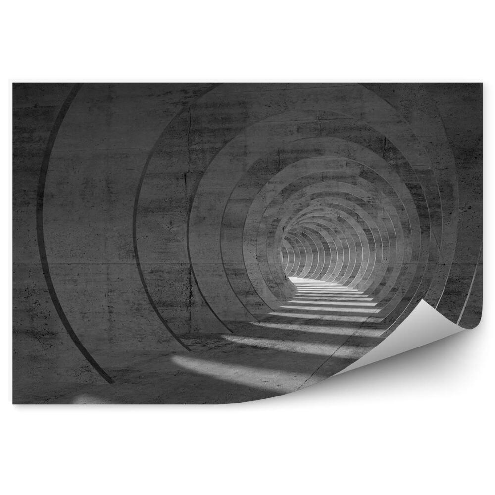 Poszter tapéta 3D beton alagút belső tere