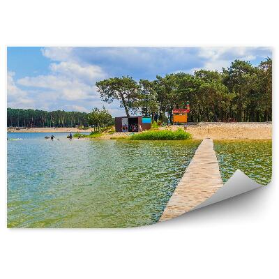 Öntapadó fotótapéta Fa mólóparti tó