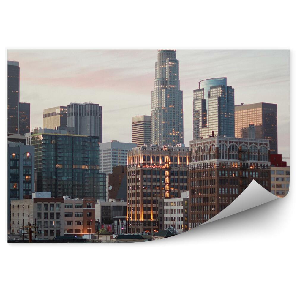 Fotótapéta felhőkarcolók kilátás fények égbolt Los Angeles