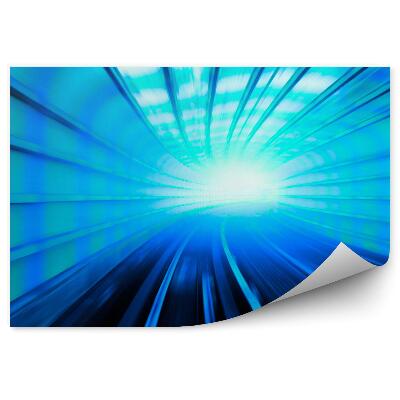 Öntapadós fotótapéta Zöld és kék alagút